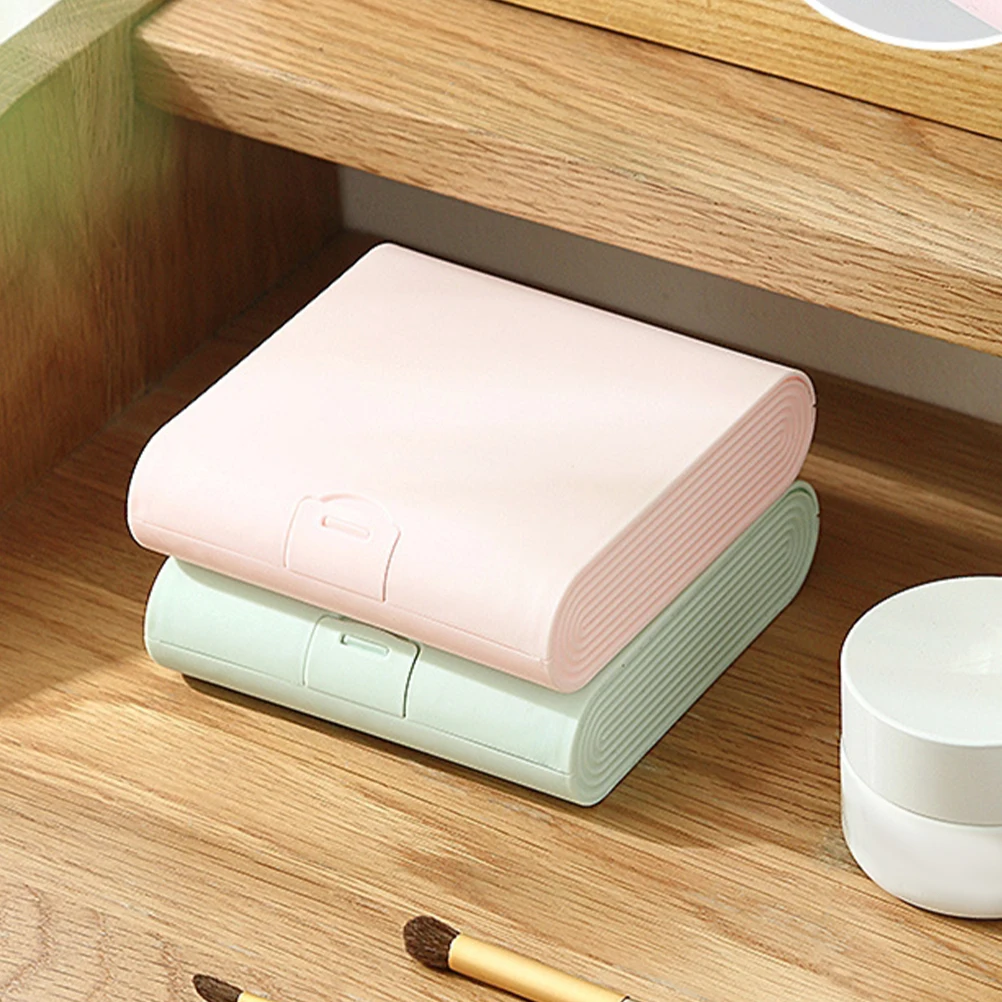 

4pcs Pp Earphone Storage Case Travel Organizer Accessories Smooth Design Easy Open Close Portable Digital Cable Holder