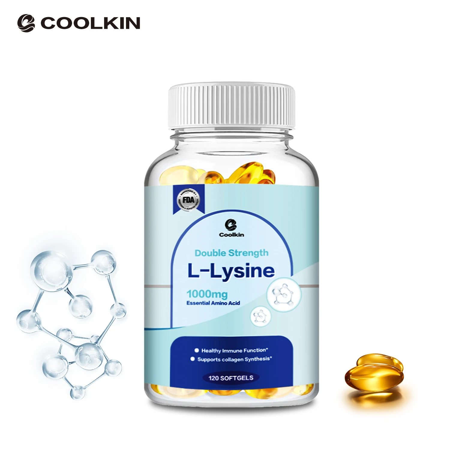 L-Lysine 1000mg - Supports The Immune System, for Eye Health and Lip Care