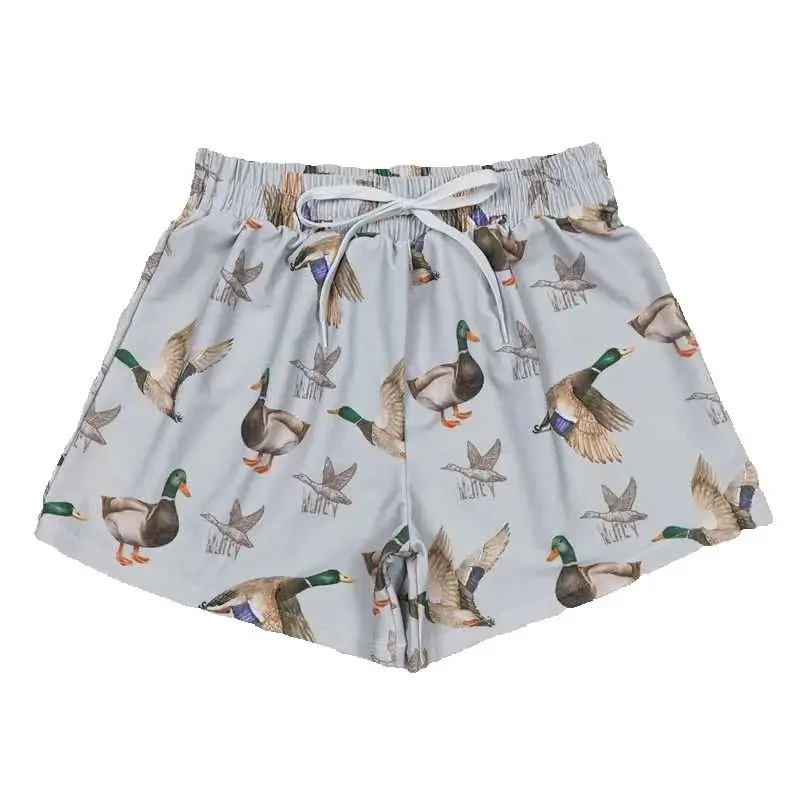

Toddler Baby Boys Swim Trunks Boutique Gray Duck Hunting Boys Swimsuits Swimwear Summer Kids Swimming Clothes Boys Swim Trunks