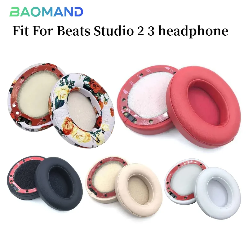 

Protein Leather Earpads Cushions for Beats Studio 2 3 Headphones, Replacement Ear Pads Headset