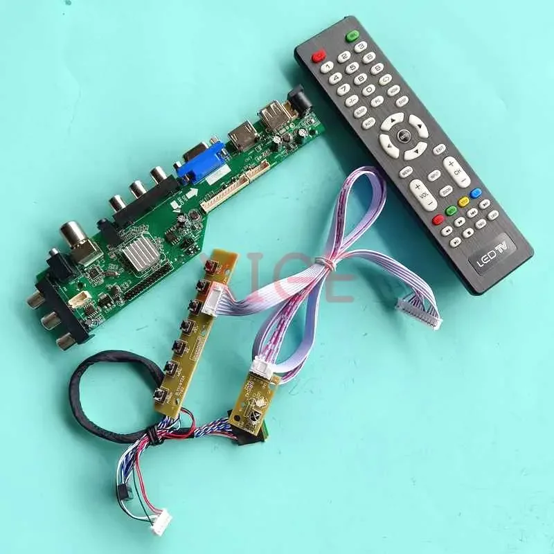 Driver Controller Board For B121EW09 V.0 B121EW09 V.1 Kit DIY 40-Pin LVDS 1280x800 Laptop Matrix AV/USB/DHMI/VGA DVB-C/T 12.1