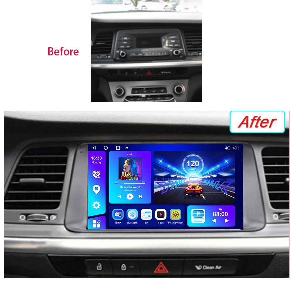 EKIY Android 10 6G 128G Autoradio Car Radio For Hyundai Mistra 2017 - 2019 Multimedia Carplay GPS Navigation Audio No DVD