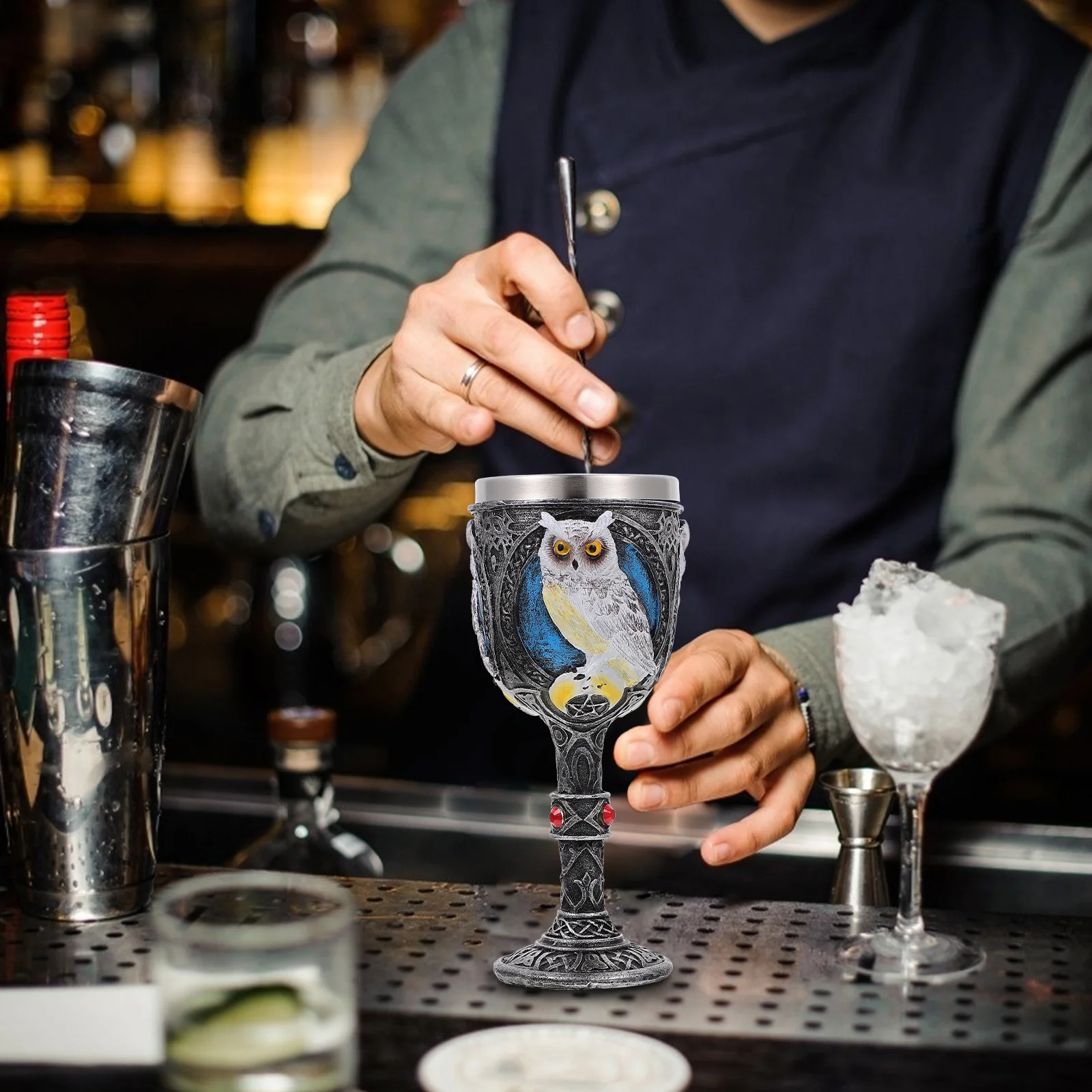 

1Pcs Creative Owl Wine Goblet Unique Festival Drinking Cup Home Bar Restaurant Party Decor Creative Goblet Red Wine Cup