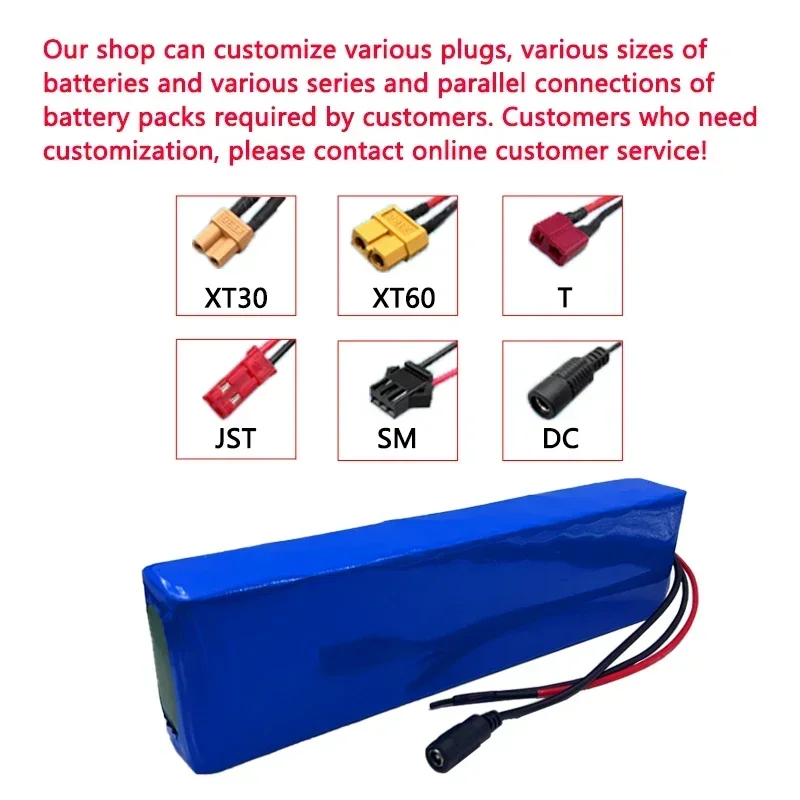 PURFIELD 36V 12AH 10S3P 18650 Lithium Battery Pack 600W 20A BMS T XT30 XT60 DC Plug for Xiaomi Mijia M365 Electric Bicycle Scoot