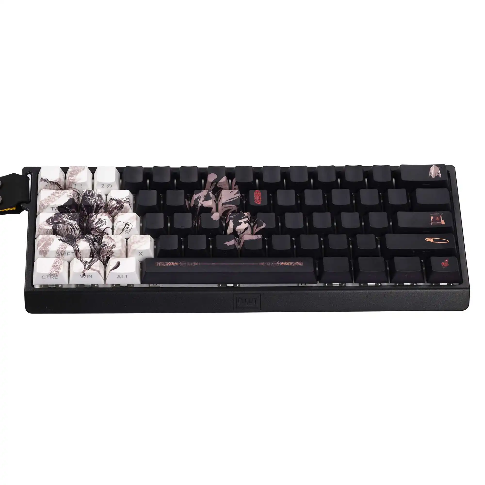 Womier-teclas negras Myth Wukong, accesorios de Teclado mecánico con grabado lateral PBT, personalizado, artesano