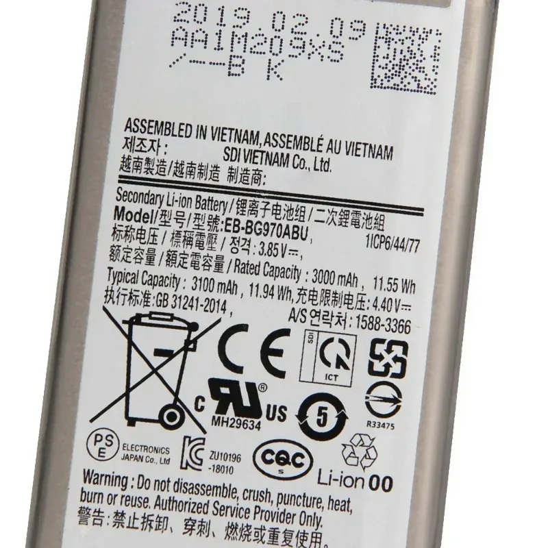 EB-BG970ABU,Brand New Replacement Phone Lithium Battery+Tool,For Samsung Galaxy S10e S10E S10 E SM-G9700,3100mAh