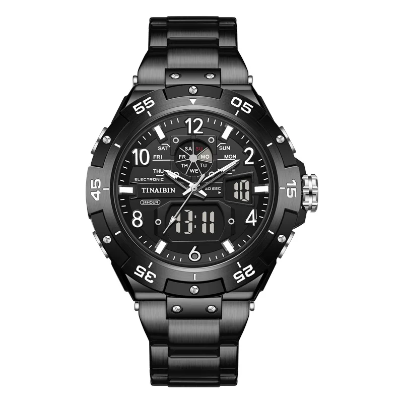 Fashion* Large Dial Digital Watch, Multi-Function Waterproof Outdoor Sports Watch for Students