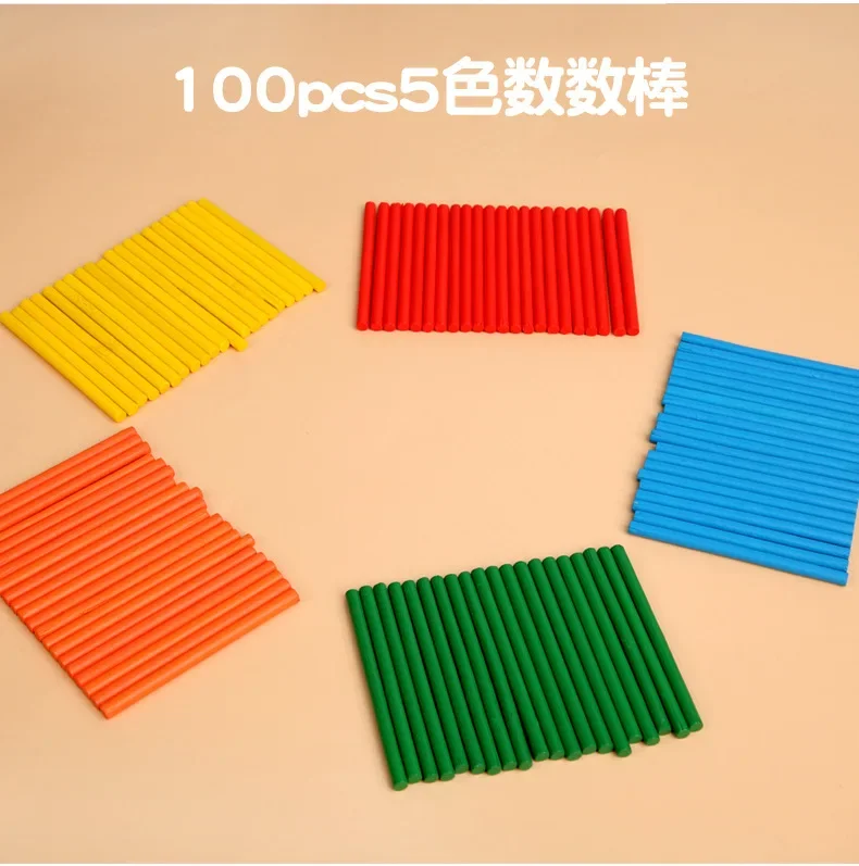 Montessori rekenspeelgoed met houten telstickers - cijfermatching en puzzelspel voor vroeg leren Ideaal verjaardagscadeau