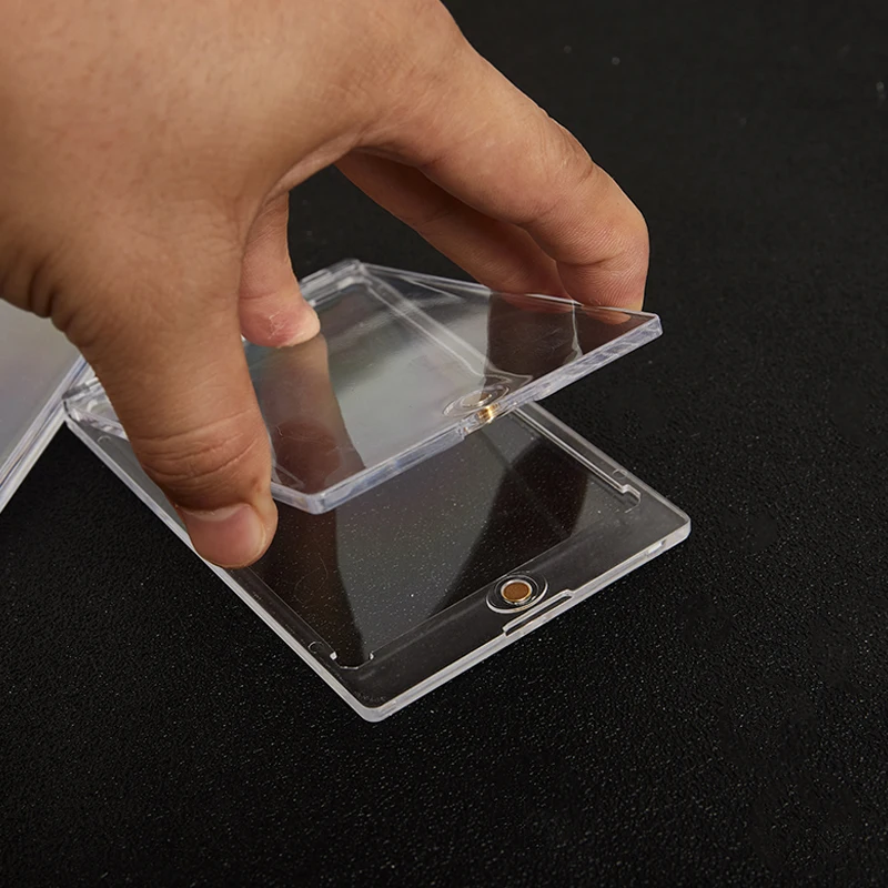 1 ULTRA-PRO ONE-TOUCH Magnetic 35PT UV Protected Card Holders Acrylic Clear Protective Case Gaming Trading Card Folder