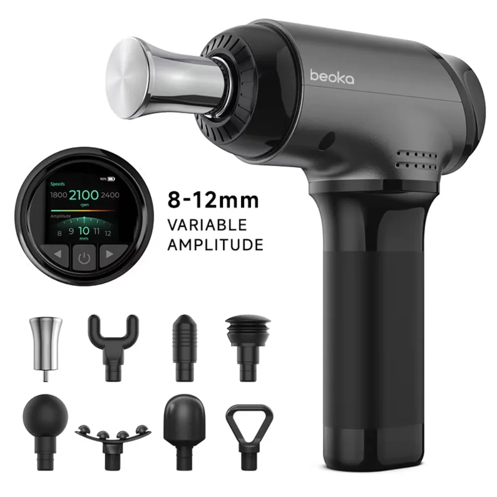 Pistol Pijat Mini Penyesuaian Kedalaman Baru Profesional dengan Variabel Amplitudo untuk Pijat Otot