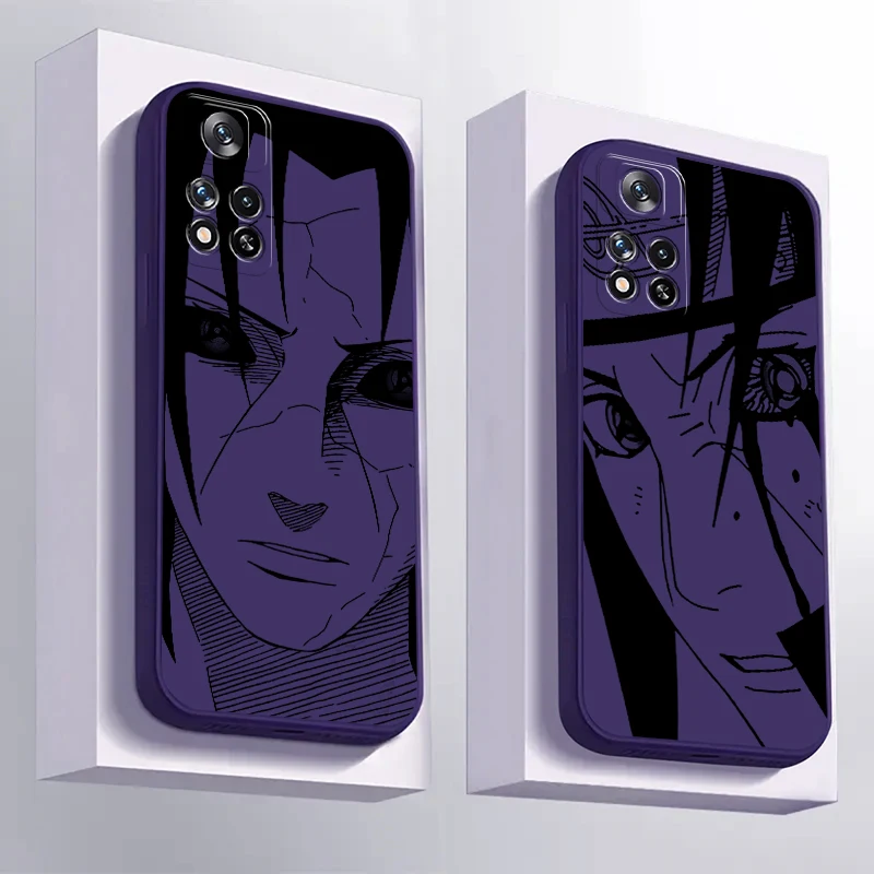 A-Akatsukis U-Uchiha Itachis For Xiaomi Redmi Note 12 11 11S 11T 10 10S 10T 9 8 8T Pro Plus Phone Case Liquid Silicone Cover