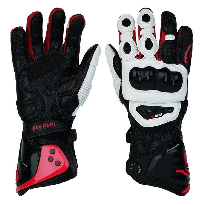 

Motorcycle Gloves GPPRO Men Cowhide Racing Motocross Gloves Four Season Hard Knuckle Touchscreen Moto Gloves For Dirt Bike Moto