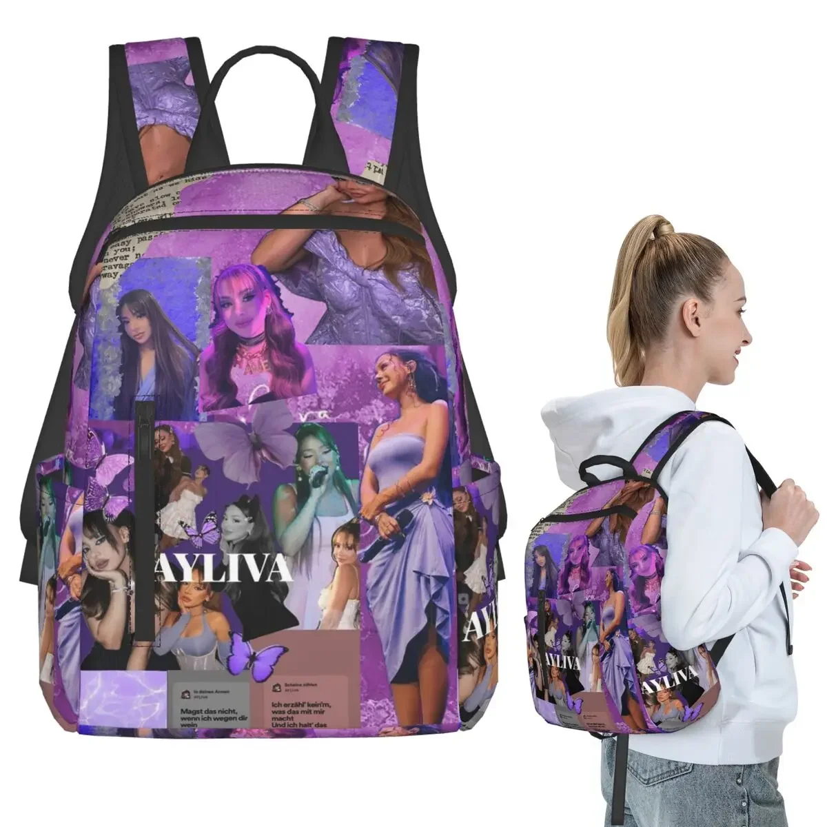 

Ayliva Backpack Student Boys Girls BookBag Children School Bag Computer Shoulder Bags for Men Women