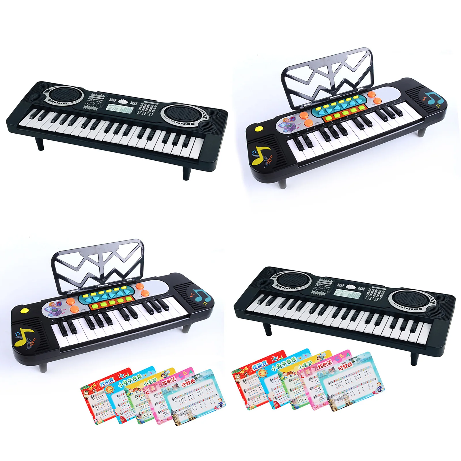 Piano Enfant 37 Touches Avec Micro – 8 Sonorités, 8 Rythmes, Enregistrement – USB Ou Piles – Dès 3 Ans