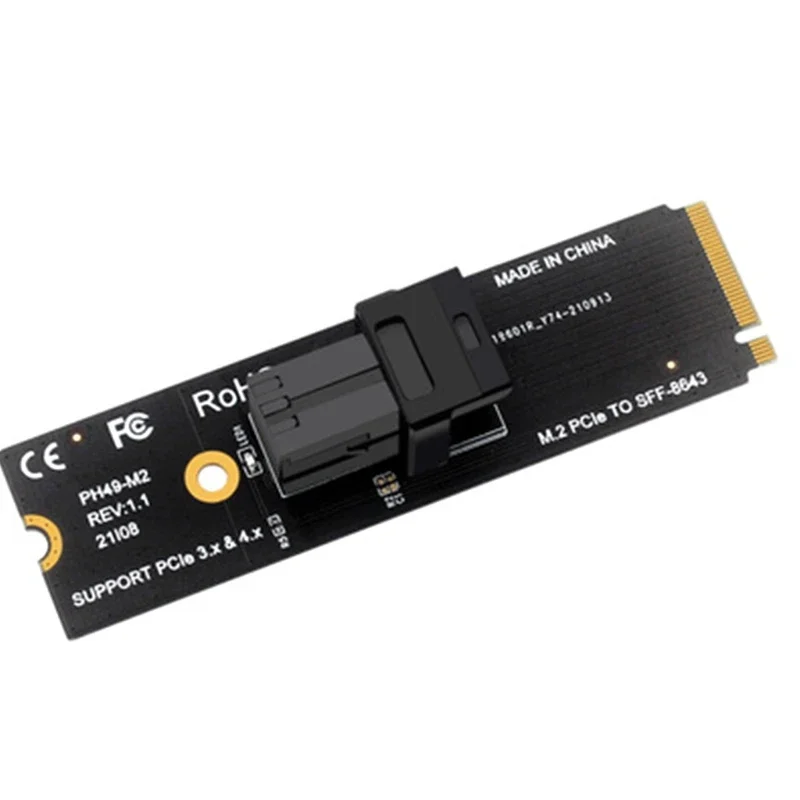 

Карта адаптера M.2 NVME — U.2 mini sas 8643–8639 U.2 (SFF-8639) NVMe PCIe — Mini SAS (SFF-8643) SSD