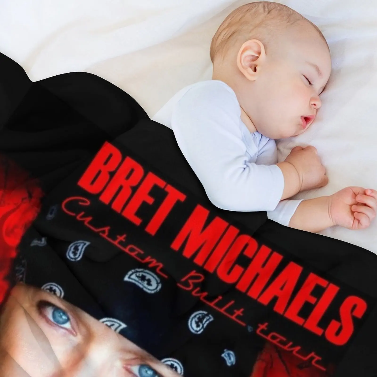 Bret Michaels Face Tour 2019 Dedekyo 5 Throw Blanket Single For Baby Giant Sofa Blankets