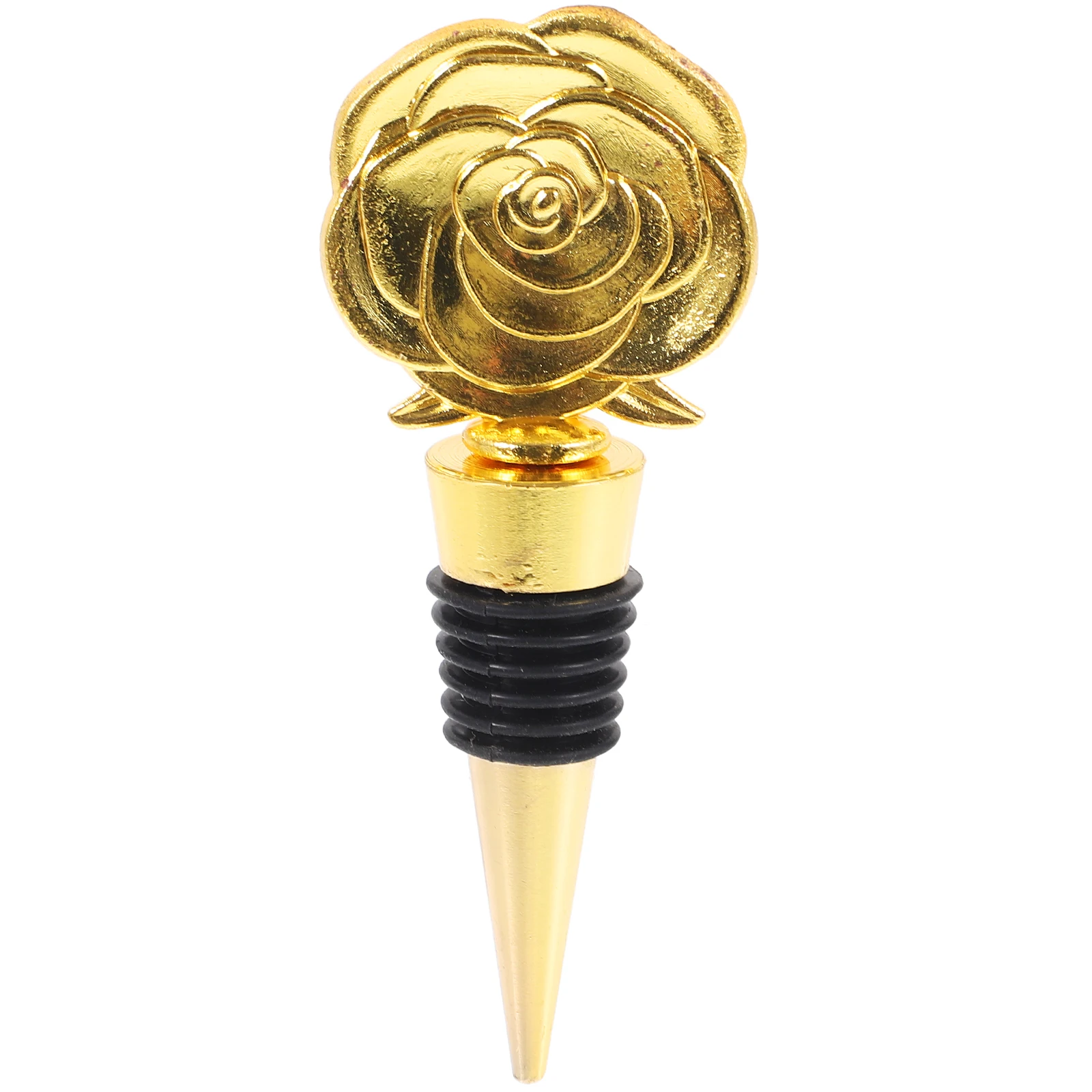 

1pc Rose Shape Alloy Stoppers Reusable Sealing Plug for Bottles Beer Kitchen Bar Supplies Gifts