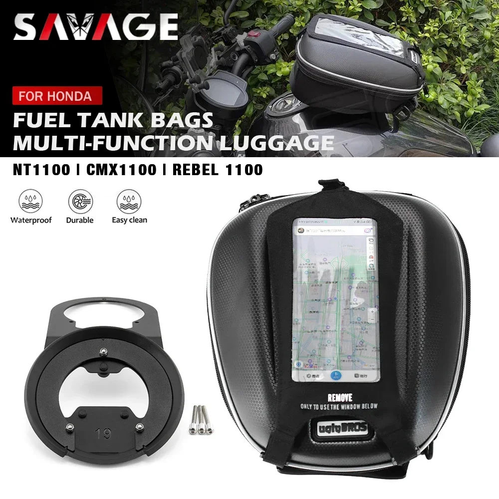 

Motorcycle Tank Bag For HONDA NT1100 Rebel 1100 CMX1100/DCT 2021-2024 Tanklock Racing Bag Waterproof Luggage Backpack NT CMX