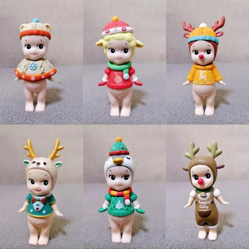 

Christmasse AngelDolls Cos Christmas Deers Q Version Cute Cartoon Creative Model Doll Collection Ornament Kids Gift