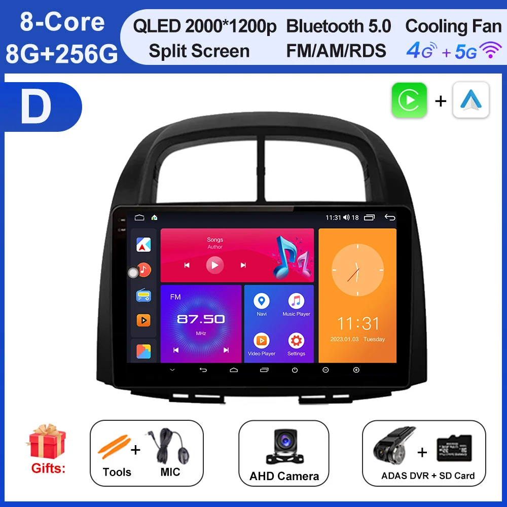 Draadloze CarPlay Android Auto Radio Auto Multimedia GPS Video Voor Subaru Justy Toyota Passo Daihatsu Boon Sirion 2007-2013 tool