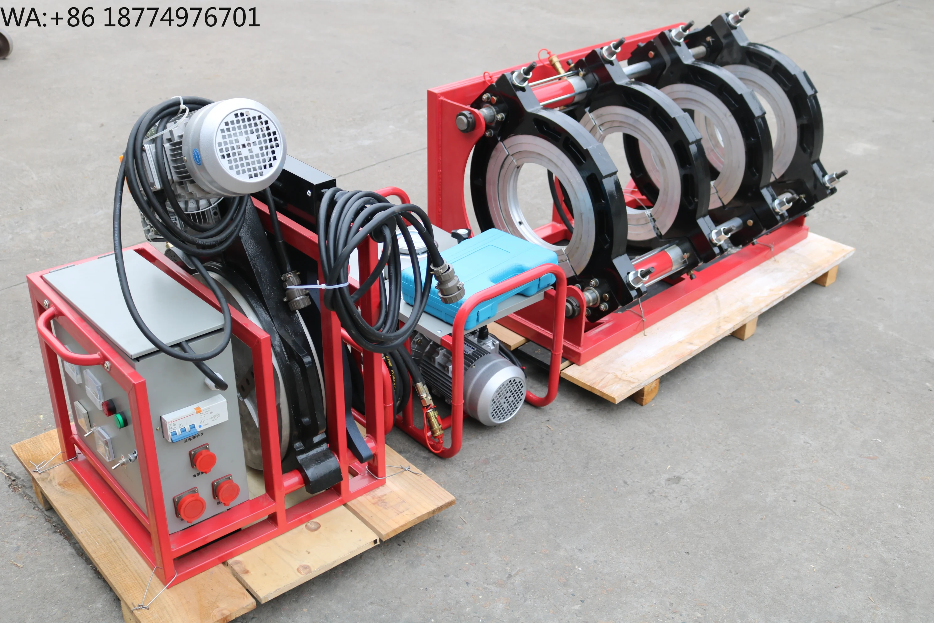 New YUHAN Hydraulic 630mm Polyethylene Pipe Butt Fusion Welding Machine 10.5kW 610kg Plastic Welder up to 630mm 220V/50Hz