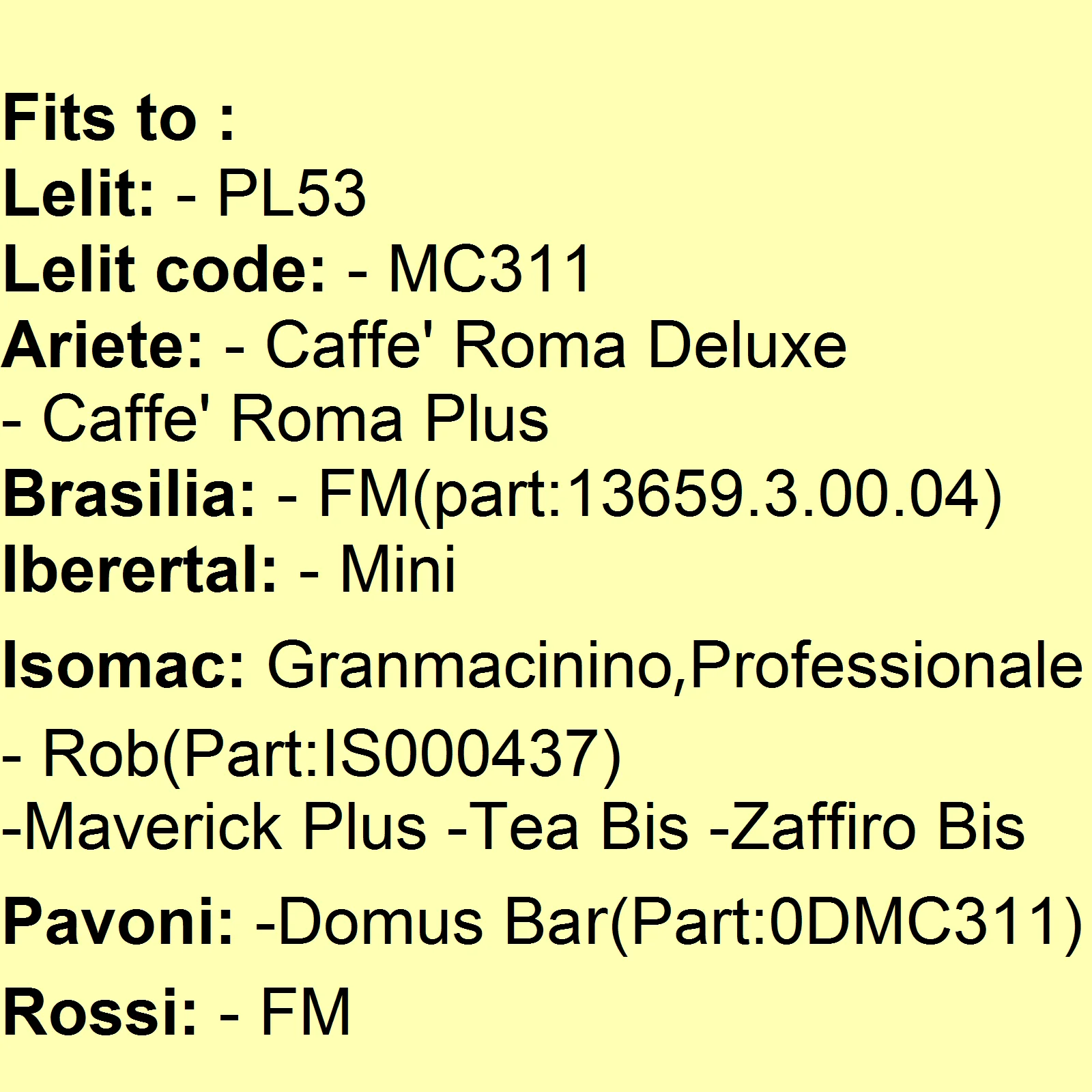 Conjunto de rebarbas cônicas de aço inoxidável TASP, acessórios de reposição para moedor de café hexagonal de 38 mm para Lelit PL53 Brasilia/Rossi FM