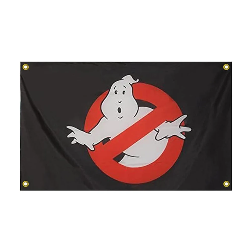 Ghostbusters Custom Flag Banner, Polyester Single Sided Printed for Advertising, College Dorm Room Decor, 3x5 FT, 150x90cm