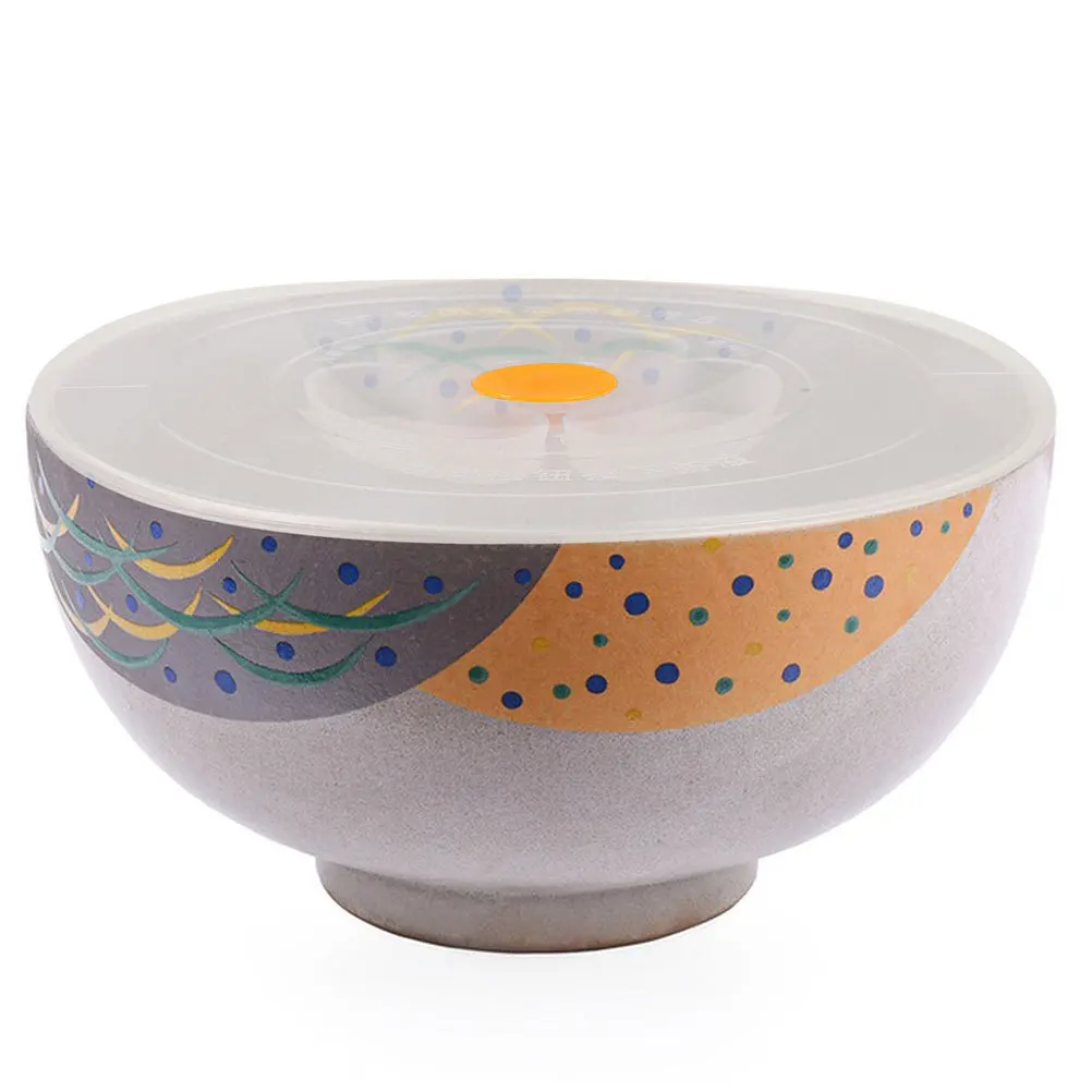 

2Pcs Reusable Lunch Box Covers Silicone Bowl Lids Leakproof Food Bowl Protective Cover Insulated Barrel Cover for Home Use