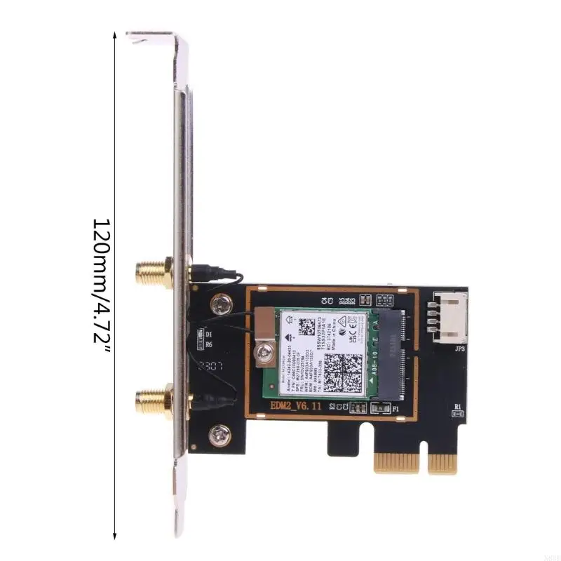 N84B PCIe беспроводная сетевая карта WiFi 6E WLAN приемник AX210 BT5.3 Три-диапазон 5400 Мбит / с