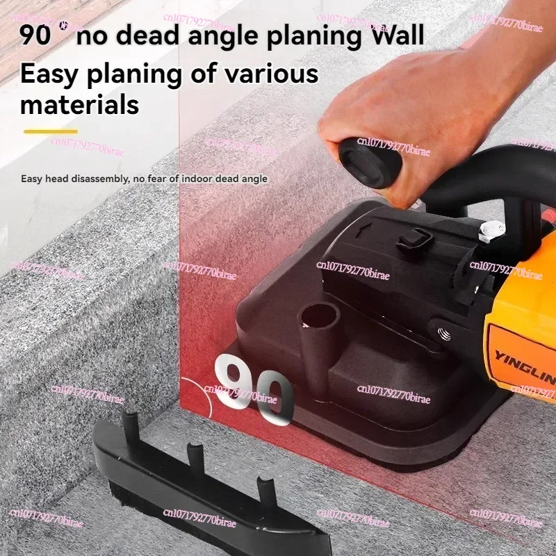 

Handheld Rough Grinder Wall Planer Wall Plastering Machine Grinder Cement Floor Wall Putty Concrete Floor Dust-free Rough Planer