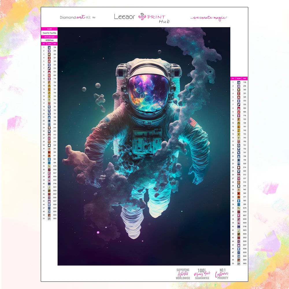 Diamond Painting New 2023 Anime Planet Astronaut Full Crystal Embroidery Cross Embroidery Set Home Wall Originality Decor Gifts