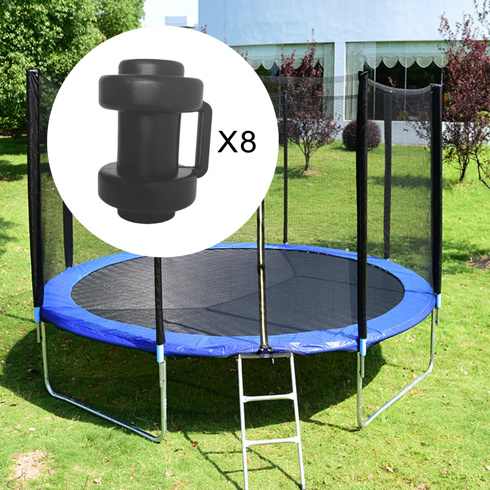 Trampoline Enclosure Pole Caps Trampoline End Caps Trampoline Repair Set Replacement Parts for Outside