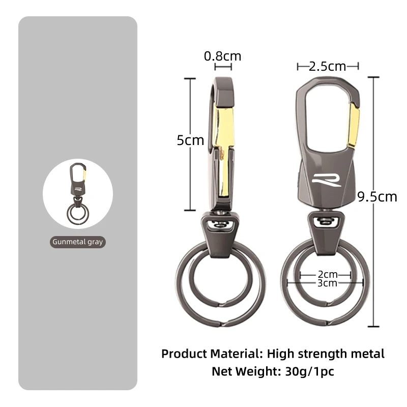 Car Key Chain Durable Key Ring Pendant Waist Chain Ring Buckles Accessories For Volkswagen VW Passat Golf Tiguan Polo Scirocco 3