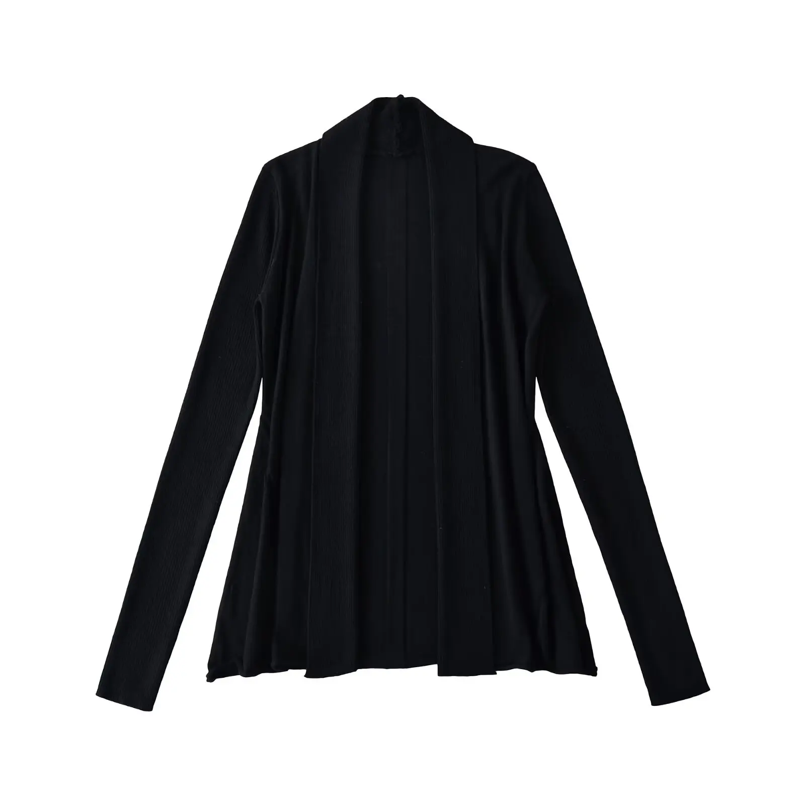 

Ladies' Casual Knitted Wool Blend Open Cardigan Loose Fit Summer Versatile Slimming Air Conditioned Outerwear Long Sve