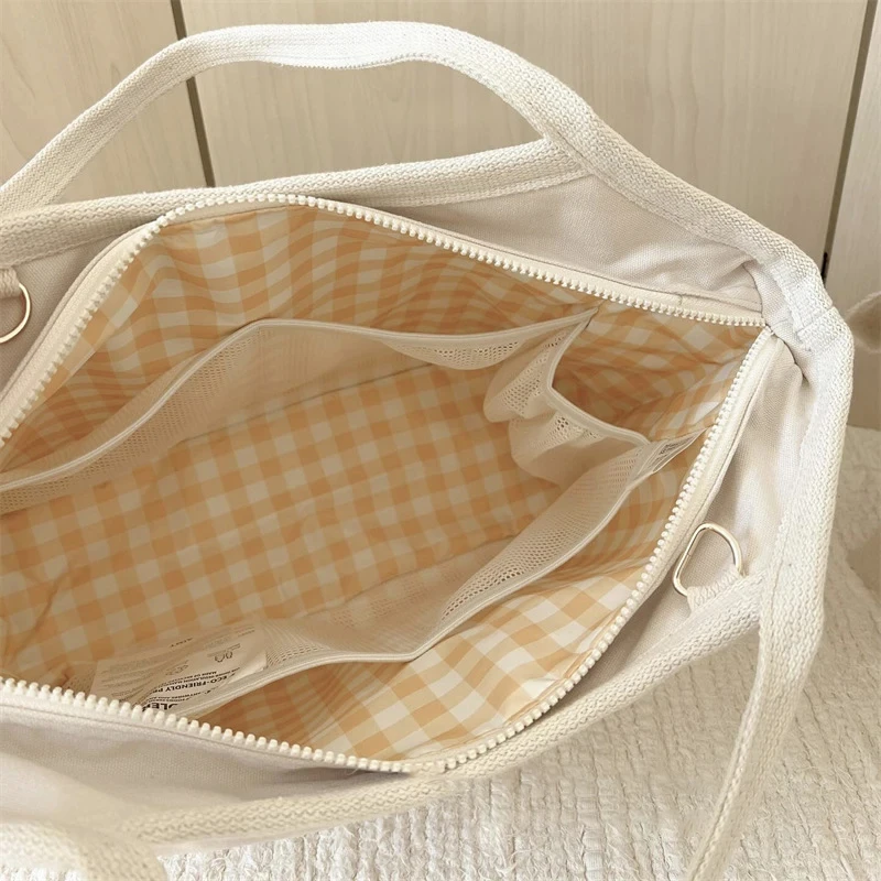 New Korean Mommy Bag Multi-functional Handbag Fashion Shoulder Bag Outdoor Lightweight Canvas Mother and Baby Bag