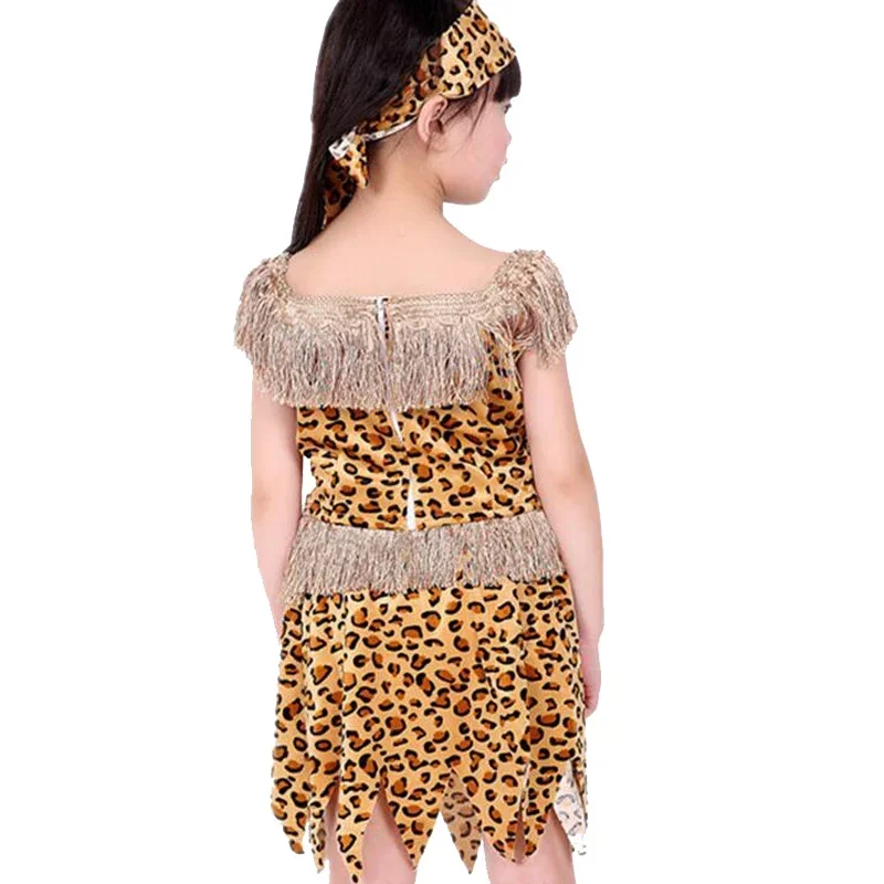 African Original Savage Wild Traje para meninos e meninas, Carnival Role Play, Cosplay Dia das Crianças, Trajes de Halloween