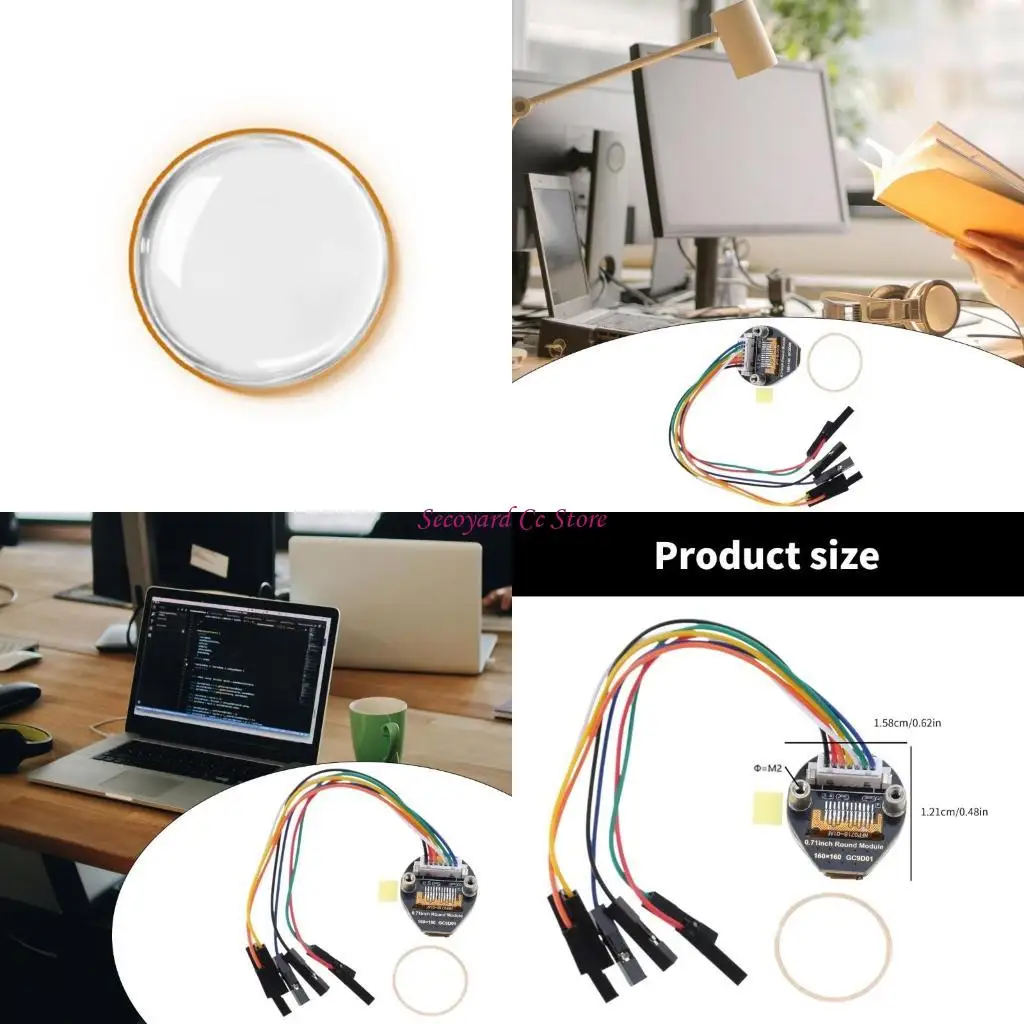 

N3UC Электронный 0,71 -дюймовый ЖК -экран, угла полного просмотра четко ЖК -панель для носимых устройств Электроника