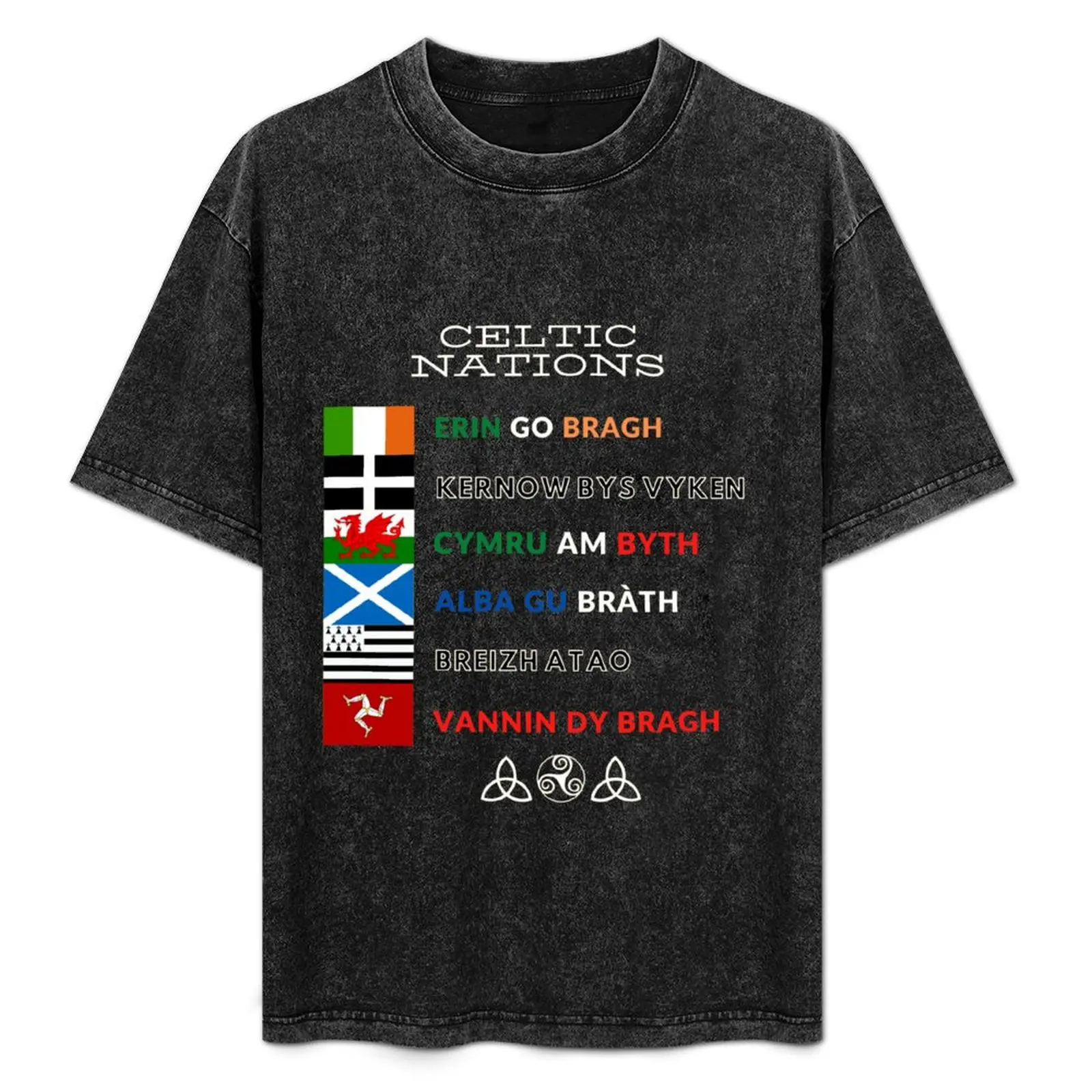 

6 Celtic Nations forever T-Shirt Casual Light Summer Short Sleeve Top