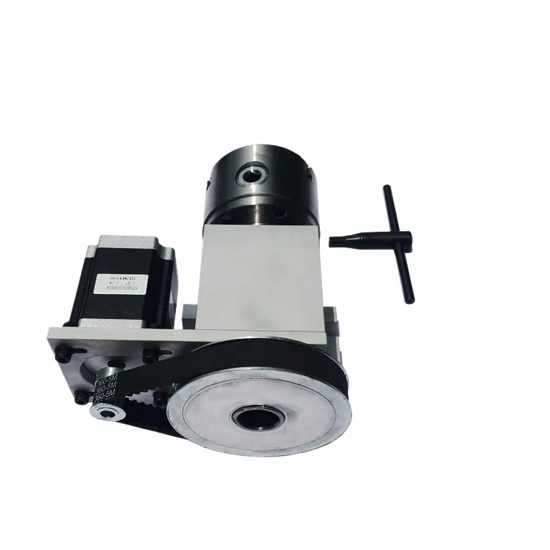 For CNC Engraving Machine Rotating Table Fourth Axis 80/100 Chuck Thimble Tail Seat Three-dimensional Engraving Rotating