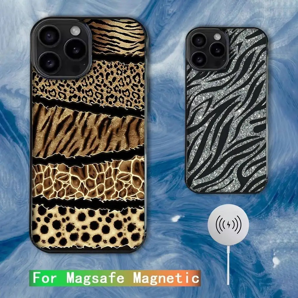 

Leopard Snake Zebra print Phone Case For iPhone 16e,16,15,14,13,12,11,Plus,Pro,Max,Mini Magsafe Magnetic Wireless Charging
