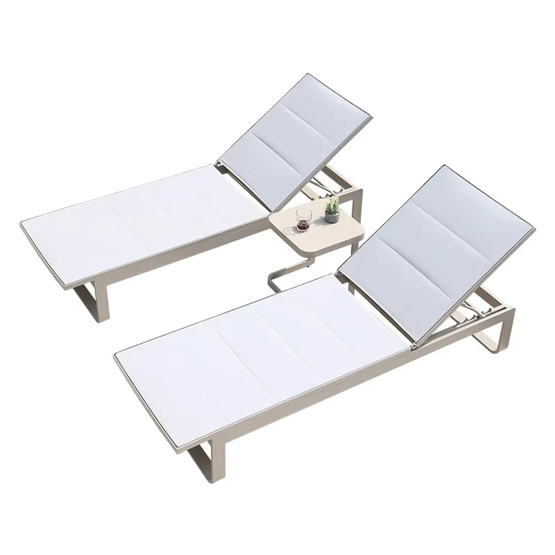 Modern Patio Pool Lounge Chair Outdoor Daybed Waterproof Sunproof Chaise Lounger for Hotel Villa Garden Backyard Beach Courtyard view 3