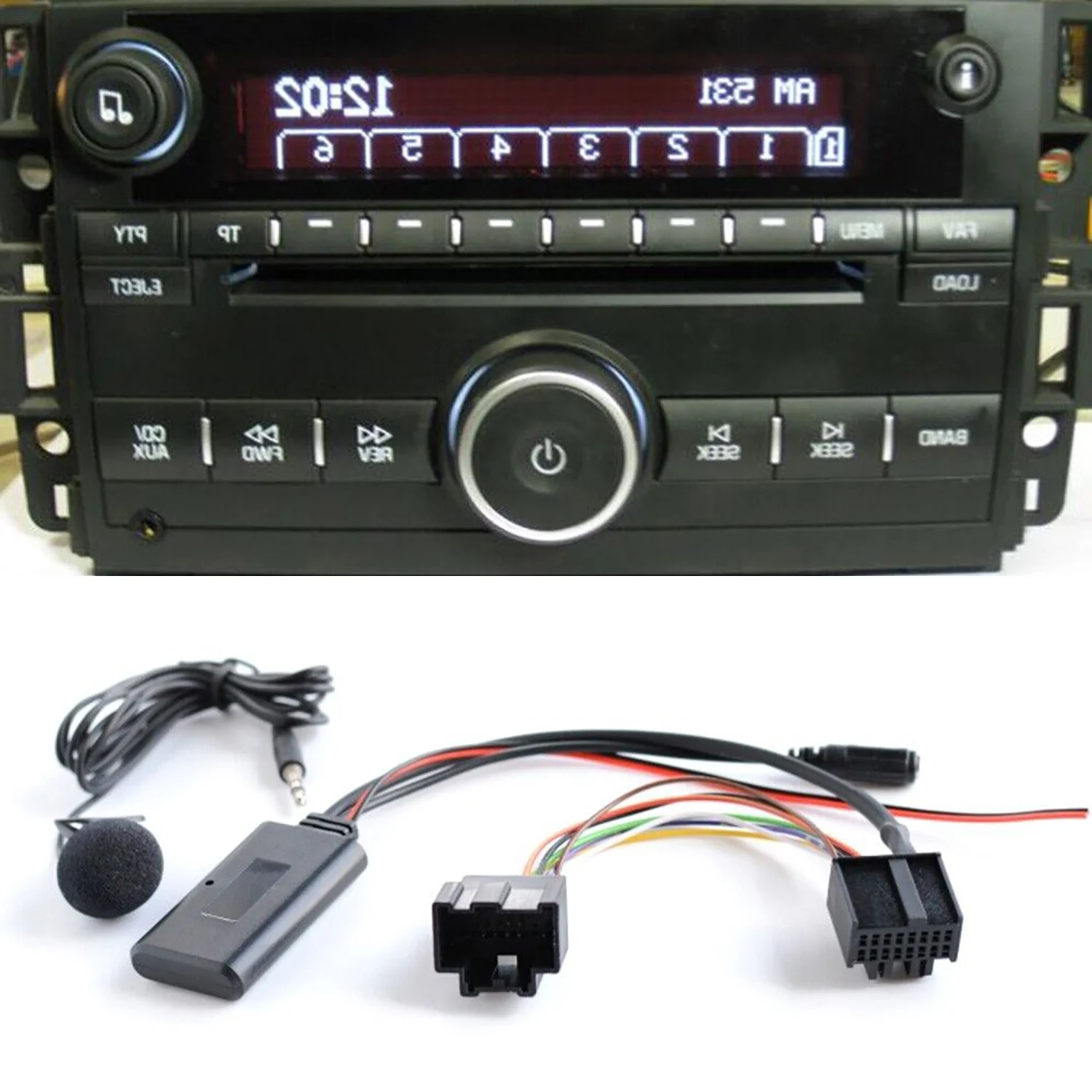 1pcs Bluetooth Music Handfree Phone Mp3 Aux In Adaptor Cable Module For Saab 9-3 9-5 Audio Receiver