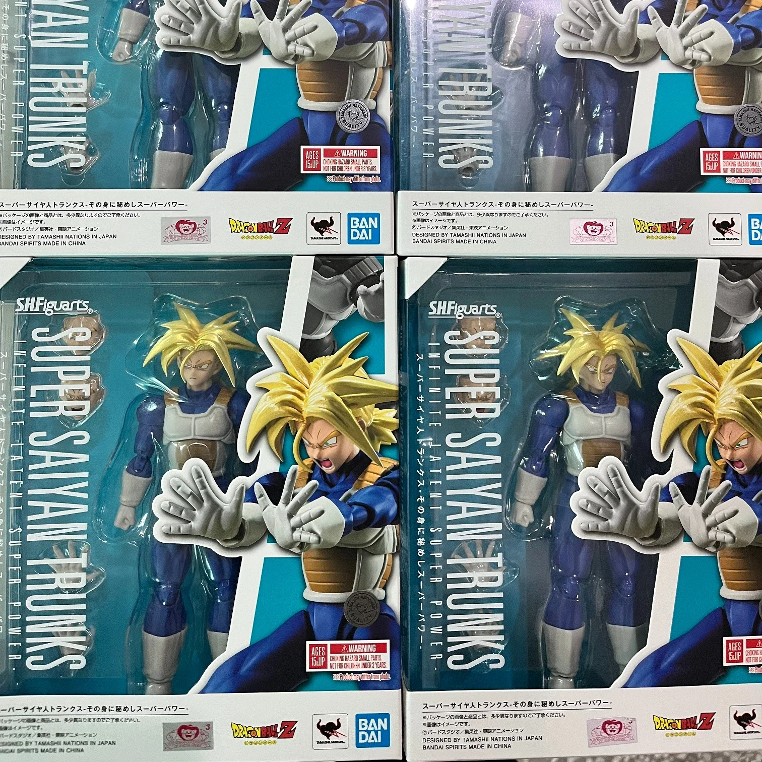 In Stock Bandai S.H.Figuarts SHF Dragon Ball Battle Clothes Trunks Infinite Latent Super Power Action Figure Toy Gift