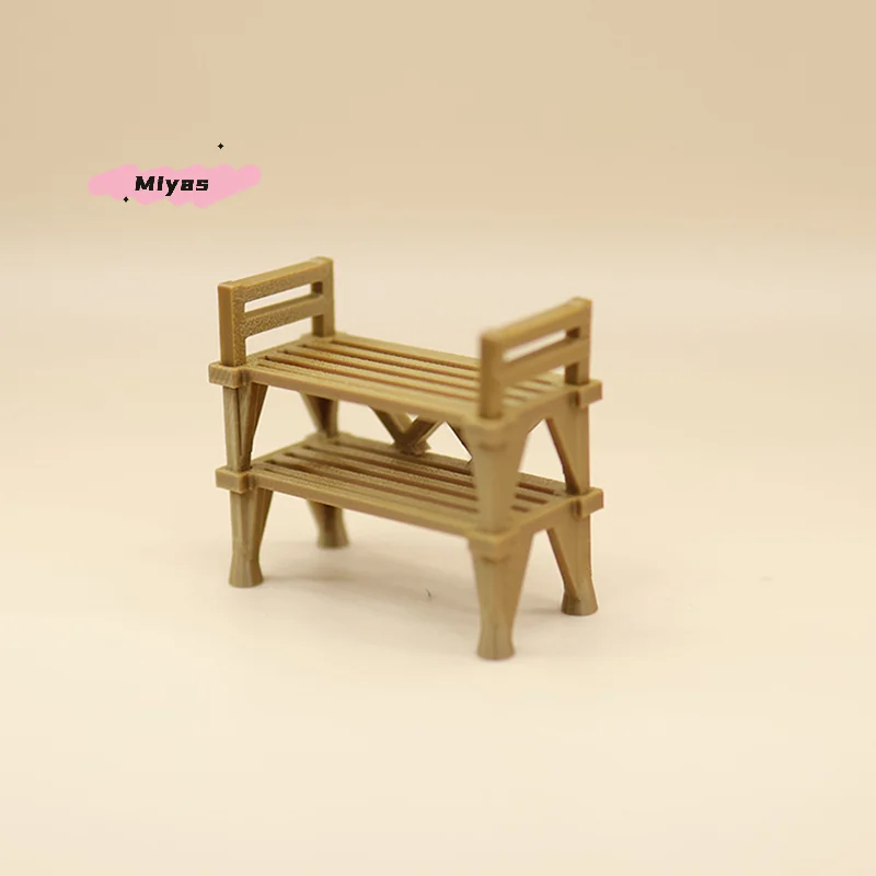 1 قطعة 1/12 طبقة مزدوجة رف الأحذية دمية الأثاث مقلد نموذج مشهد المنزل اكسسوارات الديكور لبيت الدمى