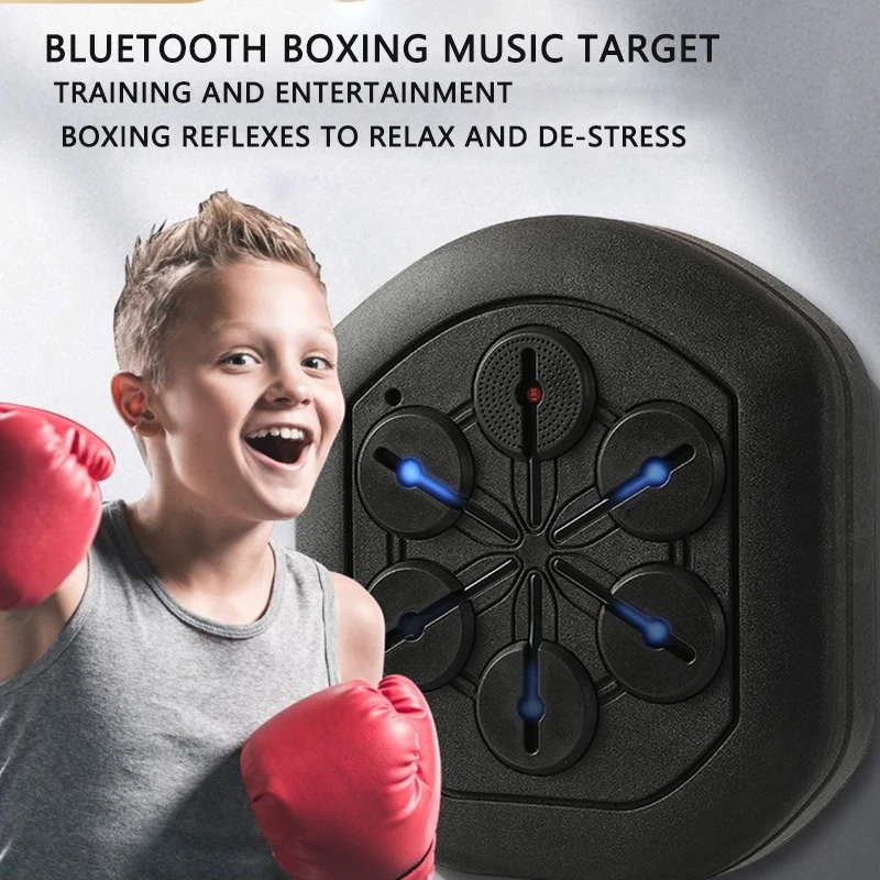 Adult Boxing Reaction Training Target Bluetooth Music Playing Decompression Wall Target Muay Thai Children'S Reaction Target