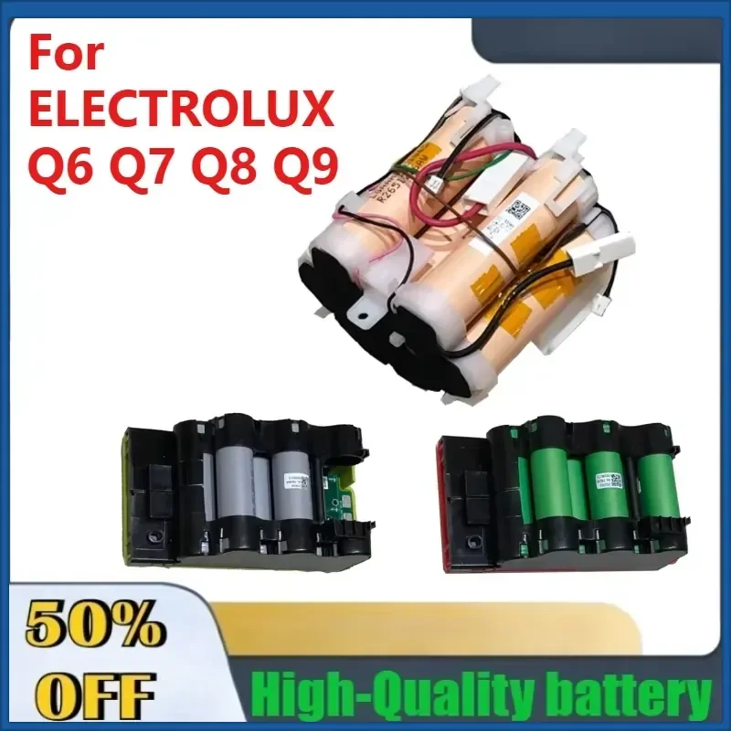 High-Quality Vacuum Cleaner Battery for ELECTROLUX Q6 Q7 Q8 Q9 Battery pack Accessories & Parts Fast Shipping