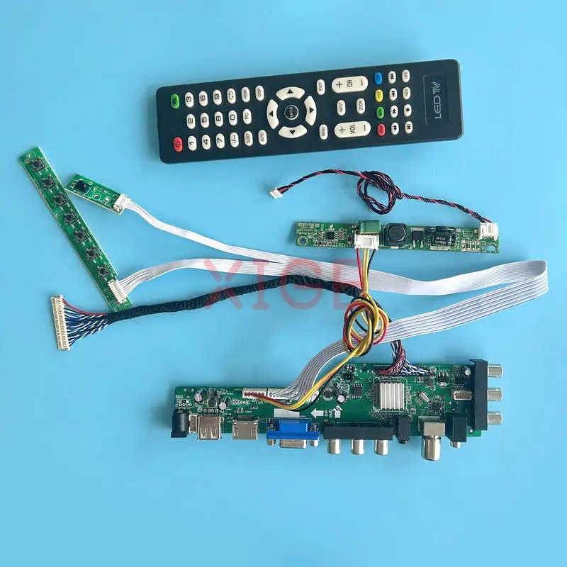 

For M215HAN01 M215HTN01 M215HW03 Controller Board LVDS 30-Pin LCD Monitor Kit 1920*1080 USB+DHMI+VGA+AV 21.5" DVB Digital Signal