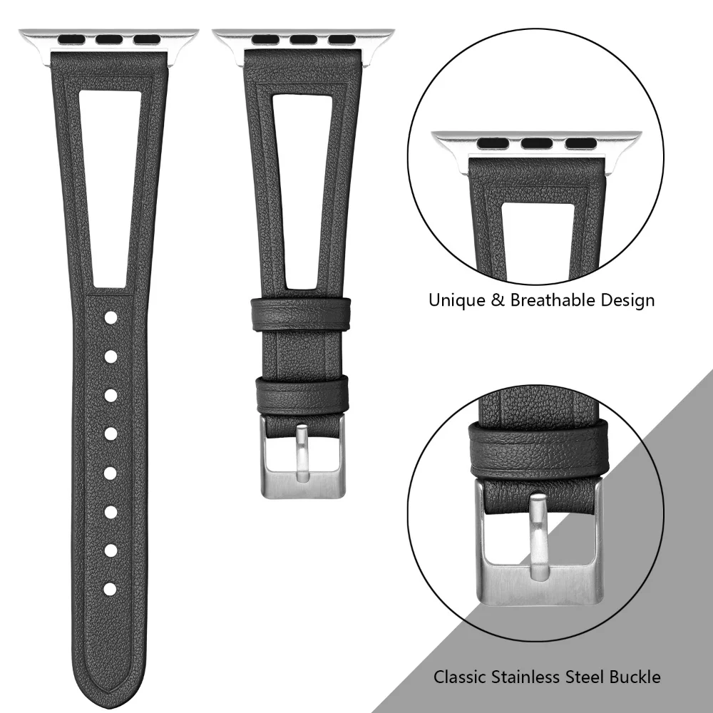 Leather Strap for Apple Watch Band 45mm 41mm 49mm 44mm 40mm 42mm 38mm Fashion Bracelet for iWatch Series Ultra 8 7 6 5 4 3 2 SE