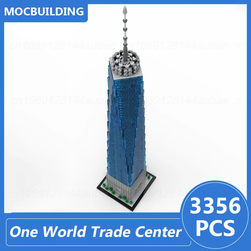 One World Trade Center 1:800 Scale Freedom Tower Model Moc Building Blocks Diy Assemble Bricks Architecture Toys Gifts 3356PCS