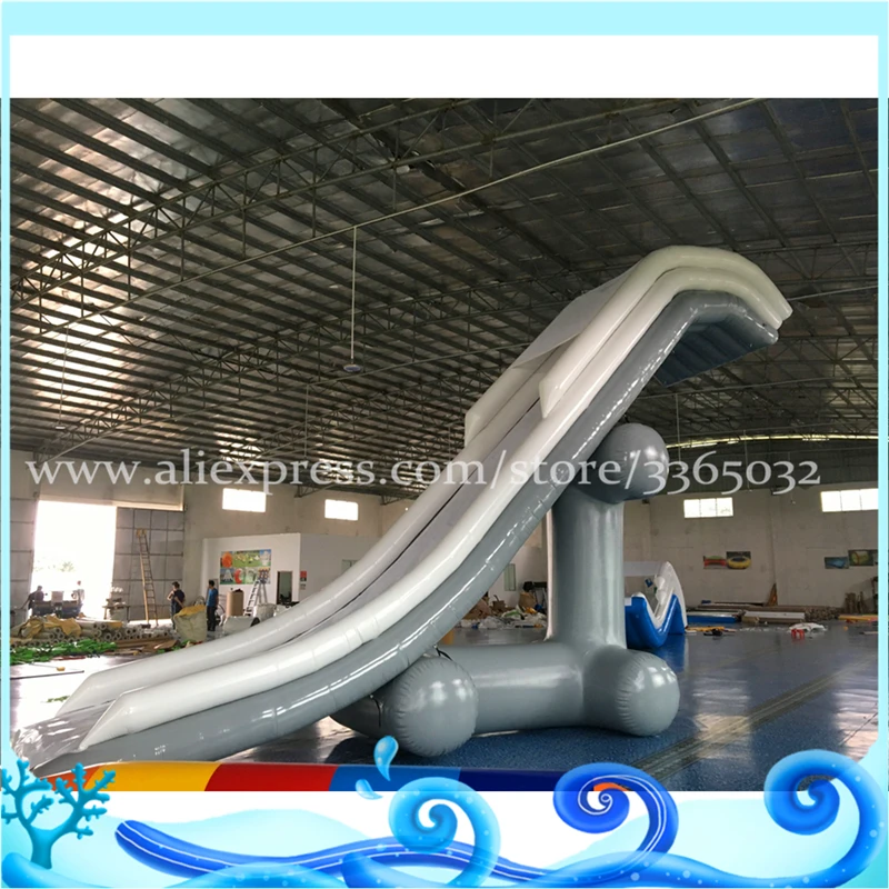 Hot Sale Inflatable Water Yacht Slide Wahoo Inflatable Slide Game Play On Water Big Water Inflatable Slide